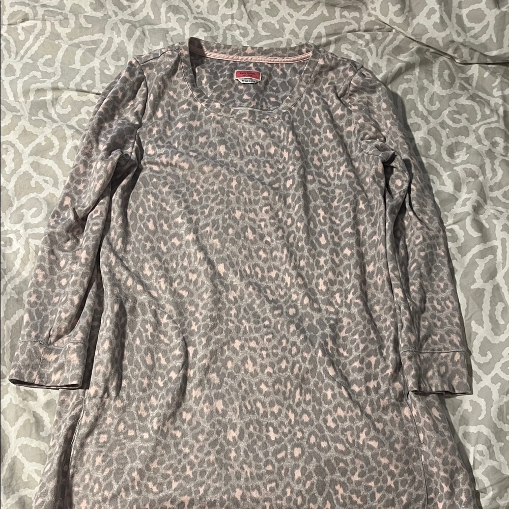 Kate Spade Women's Leopard Print Long Sleeve Dress